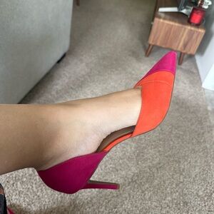 Katie and Kelly Pink and orange heels size 11